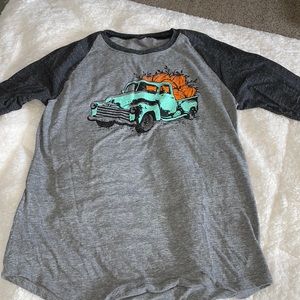 Fall truck quarter sleeve T-shirt